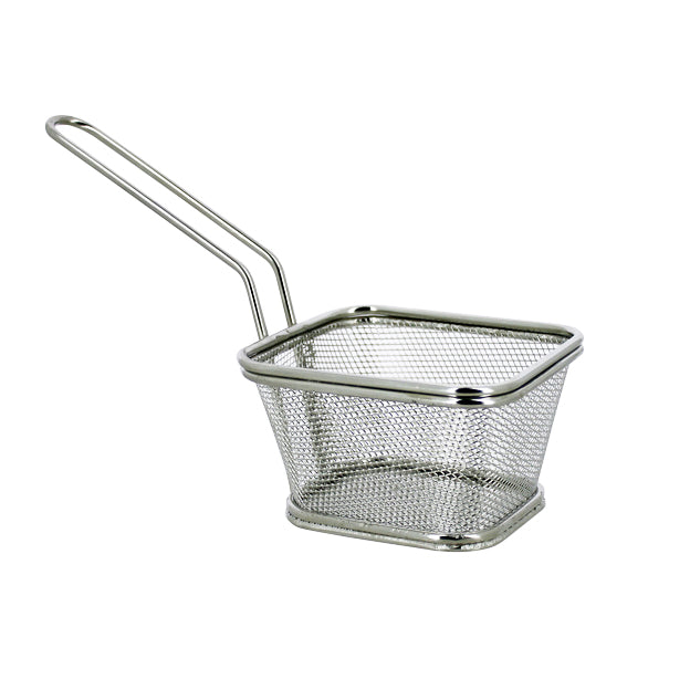 MINI PANIER À FRITES EN ACIER INOXYDABLE PORTION INDIVIDUELLE 10X8.5CM – Complément table – HygiRéa