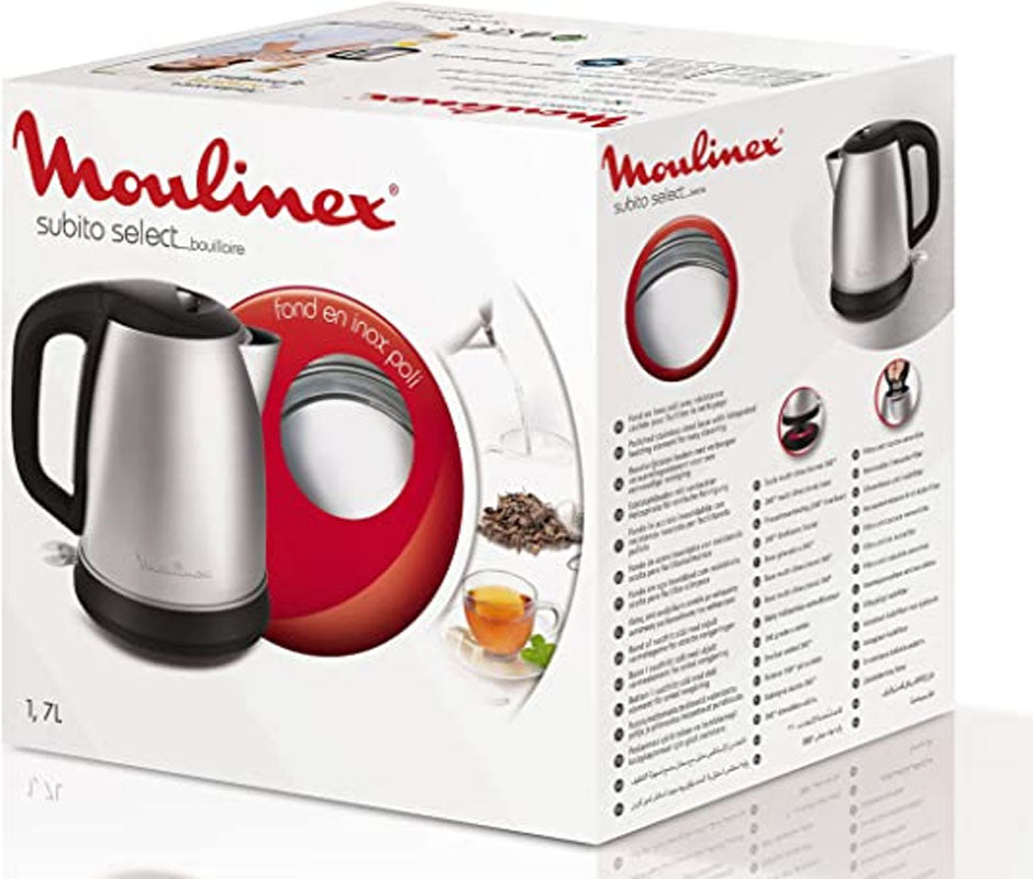 BOUILLOIRE SUBITO INOX 1L7 MOULINEX – Electroménager – HygiRéa