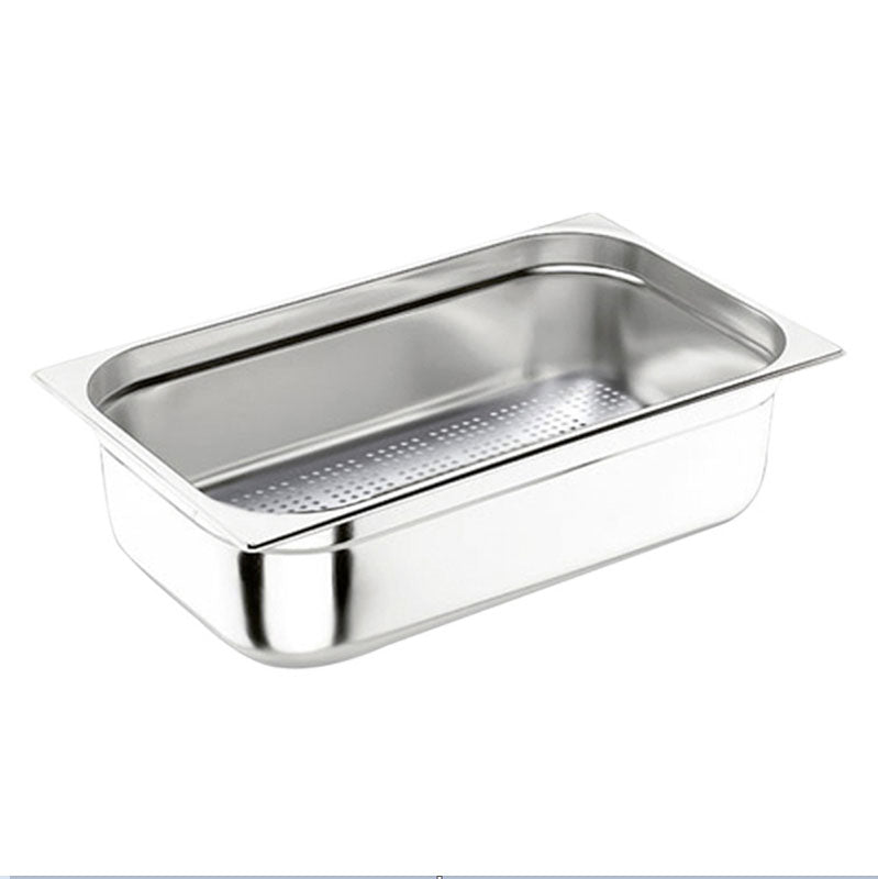 BAC GN 1/1 PERFORÉ HAUTEUR 10CM EN INOX – Préparation culinaire – HygiRéa