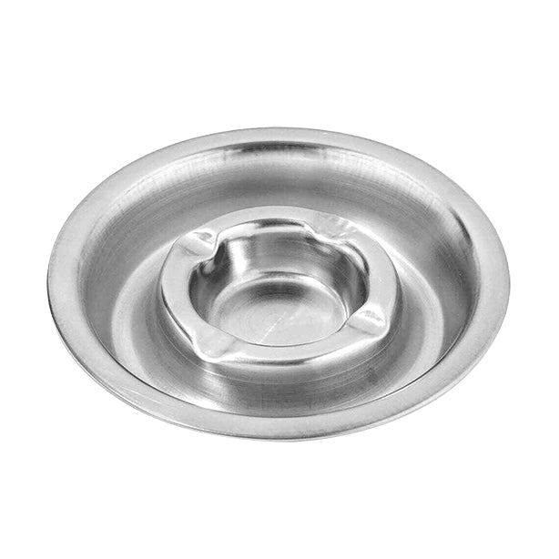 CENDRIER 15CM EN ACIER INOXYDABLE – Accessoire de table – HygiRéa