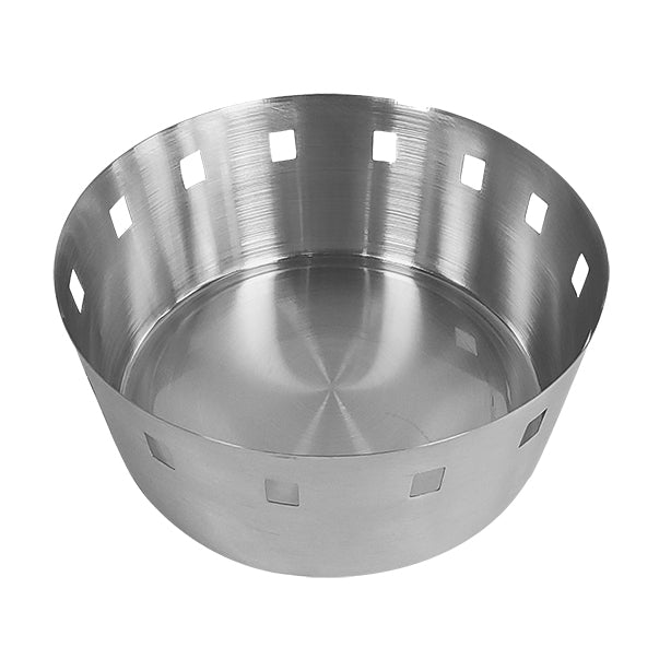 CORBEILLE À PAIN RONDE 18CM EN ACIER INOXYDABLE – Accessoire de table – HygiRéa