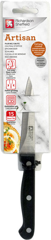 COUTEAU DE CUISINE 3 RIVET OFFICE ARTISAN LAME 9CM – Ustensile de découpe – HygiRéa