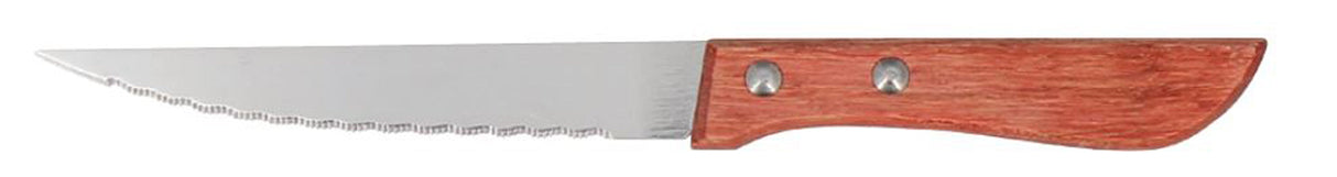 COUTEAU STEAK MANCHE BOIS 2 RIVETS – Couvert – HygiRéa