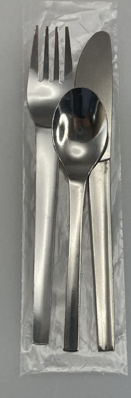 SET DE 3 COUVERTS ROISSY INOX18/0 CUILLÈRE CAFÉ FOURCHETTE ET COUTEAU – Couvert – HygiRéa