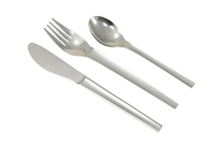 SET DE 3 COUVERTS ROISSY INOX18/0 CUILLÈRE CAFÉ FOURCHETTE ET COUTEAU – Couvert – HygiRéa