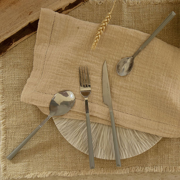 FOURCHETTE DE TABLE COLORAMA 21CM EN ACIER INOXYDABLE GRIS – Couvert – HygiRéa