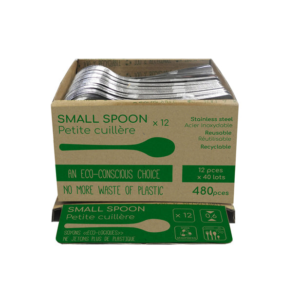 LOT DE 12 CUILLERES CAFE SLIM 11.2CM EN INOX – Couvert – HygiRéa