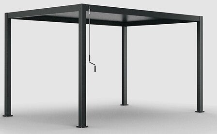Pergola Evora 4 x 3 m aluminium graphite – Tonnelles et Pergolas – HygiRéa
