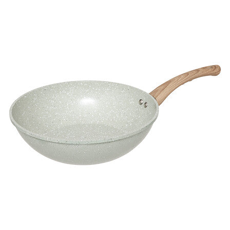 Wok aluminium forgé diam 28 cm vert