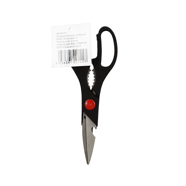 CISEAUX DE CUISINE STUDIO MULTIFONCTION LAME EN ACIER INOXYDABLE – Ustensile de découpe – HygiRéa