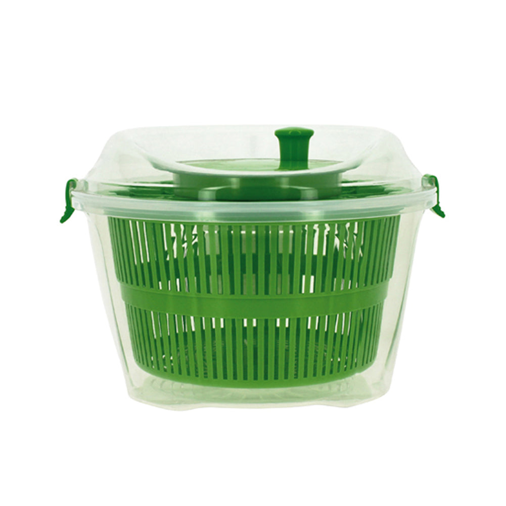 ESSOREUSE À SALADE 2EN1 25CM EN PLASTIQUE VERT – Préparation culinaire – HygiRéa