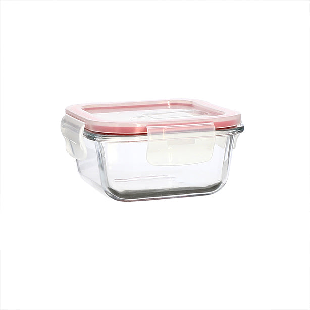 BOITE HERMÉTIQUE CARRÉE + COUVERCLE 310ML CLÉMENTINE – Conservation – HygiRéa