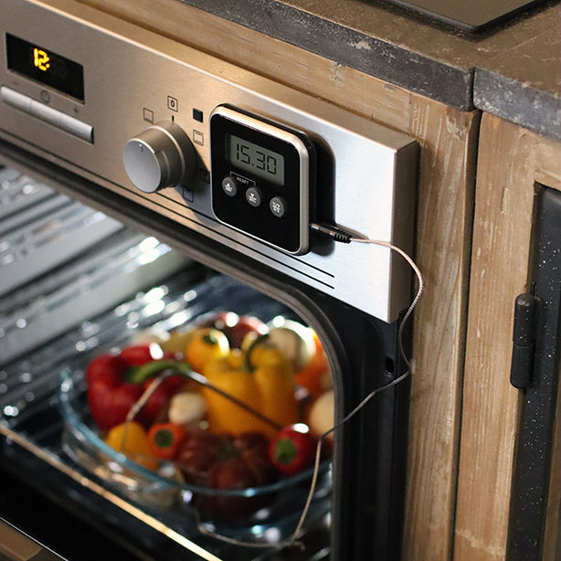 THERMOMÈTRE DE CUISSON ORIANE À SONDE ÉLECTRONIQUE CARRÉ – Gadget de cuisine – HygiRéa