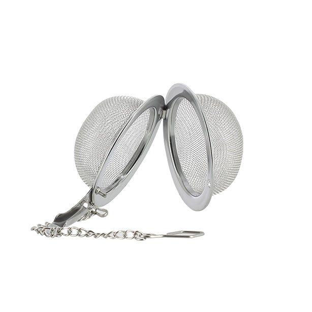 BOULE À THÉ XL 4.5CM EN ACIER INOXYDABLE AVEC CHAINETTE – Café et thé – HygiRéa