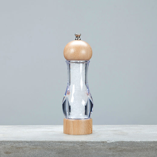 MOULIN À SEL BRIO 19CM EN BOIS D'HÉVÉA NATUREL – Moulin et condiment – HygiRéa