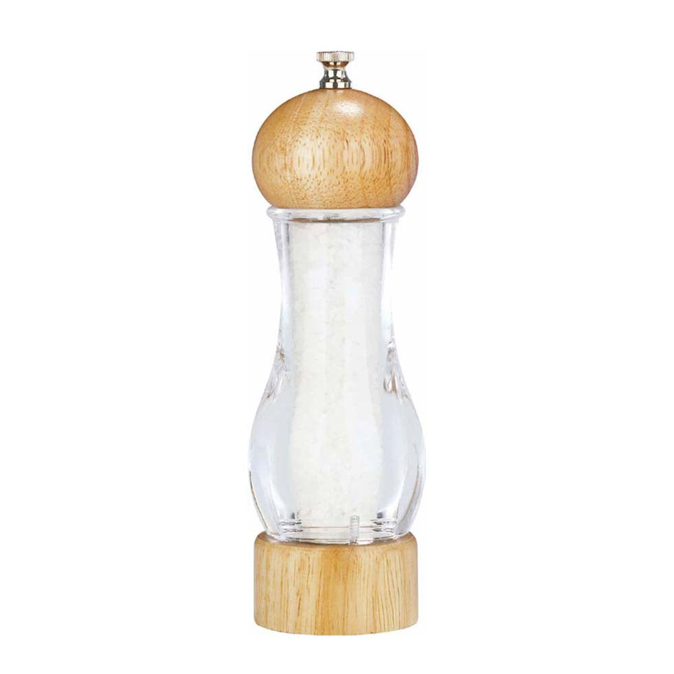 MOULIN À SEL BRIO 19CM EN BOIS D'HÉVÉA NATUREL – Moulin et condiment – HygiRéa