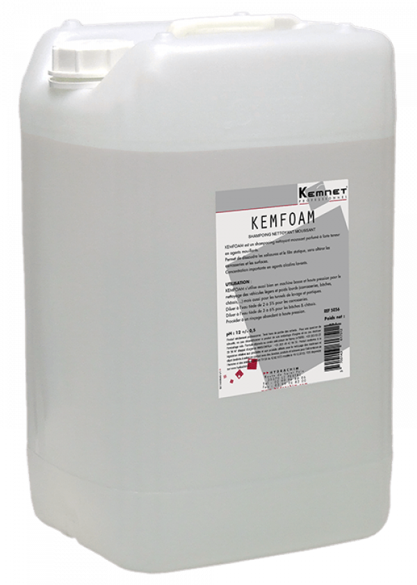 KEMFOAM SHAMPOING VEHICULES – Liquide / Prélavage & Lavage carrosserie – HygiRéa