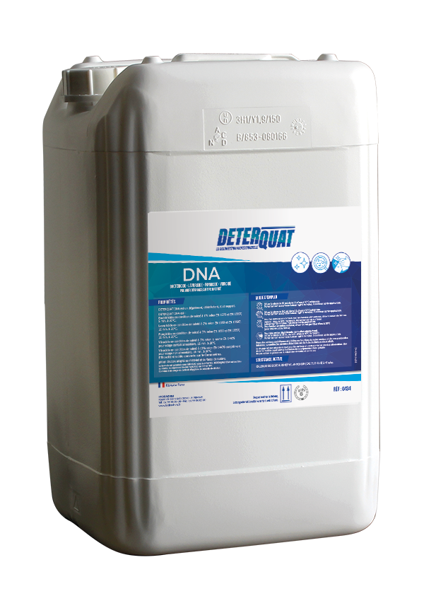 DETERQUAT DNA – Degraissant Désinfectant - concentré - non chloré - moussant – HygiRéa