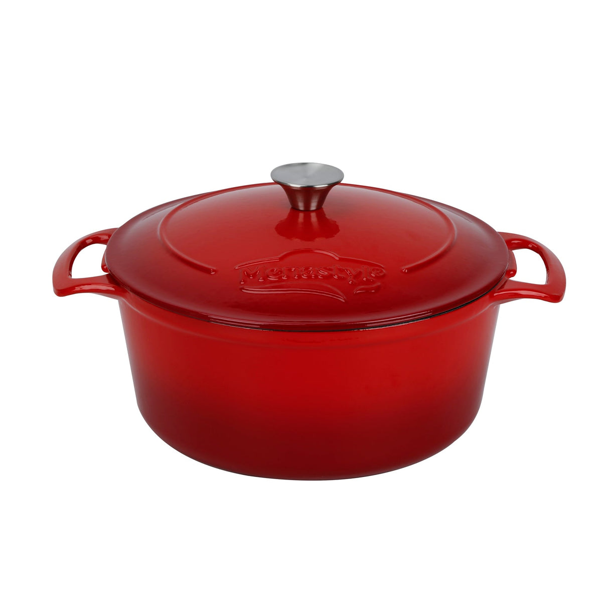 COCOTTE COLETTE RONDE 7L 29CM EN FONTE ÉMAILLÉ ROUGE – Faitout, traiteur et marmite – HygiRéa