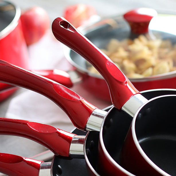 CASSEROLE CERISE 18CM EN ALUMINIUM COMPATIBLE INDUCTION – Casserole – HygiRéa