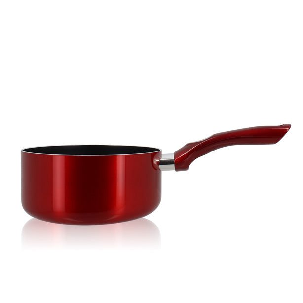 CASSEROLE CERISE 18CM EN ALUMINIUM COMPATIBLE INDUCTION – Casserole – HygiRéa
