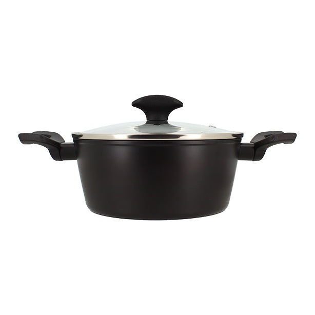 FAITOUT FIRST 20CM EN ALUMINIMUN NOIR INDUCTION AVEC COUVERCLE – Faitout, traiteur et marmite – HygiRéa