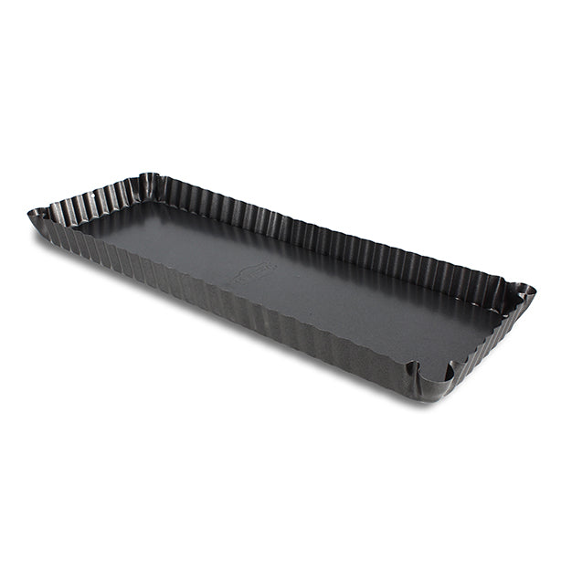 MOULE À TARTE RECTANGULAIRE EN ACIER CARBONE AMANDINE – Cuisson au four – HygiRéa