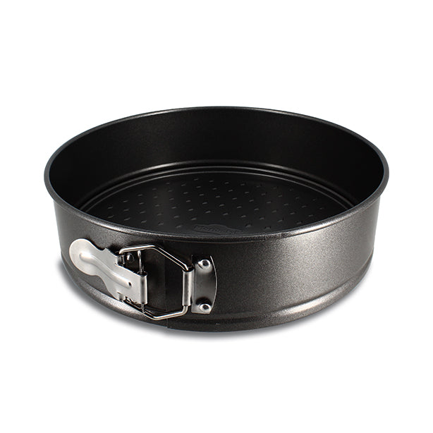 MOULE À CHARNIÈRE 24CM AMANDINE EN ACIER CARBONE FOND AMOVIBLE – Cuisson au four – HygiRéa