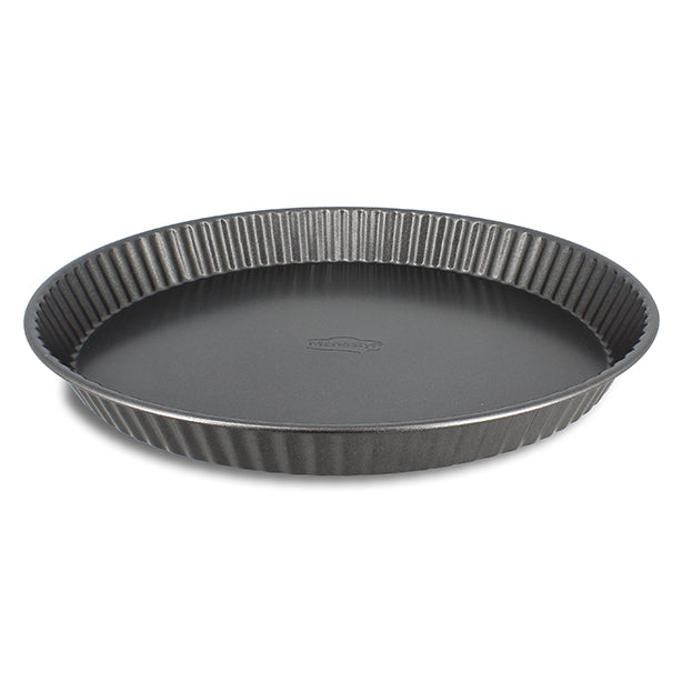 MOULE À TARTE 30 CM AMANDINE EN ACIER CARBONE ANTI-ADHÉSIF – Cuisson au four – HygiRéa