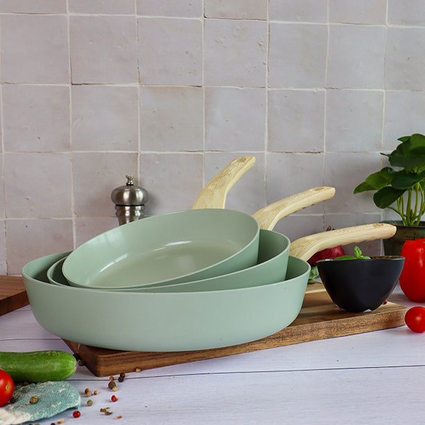 POELE CELADON 24CM EN ALUMINIUM RECYCLÉ INDUCTION – Poêle, poêlon et sauteuse – HygiRéa