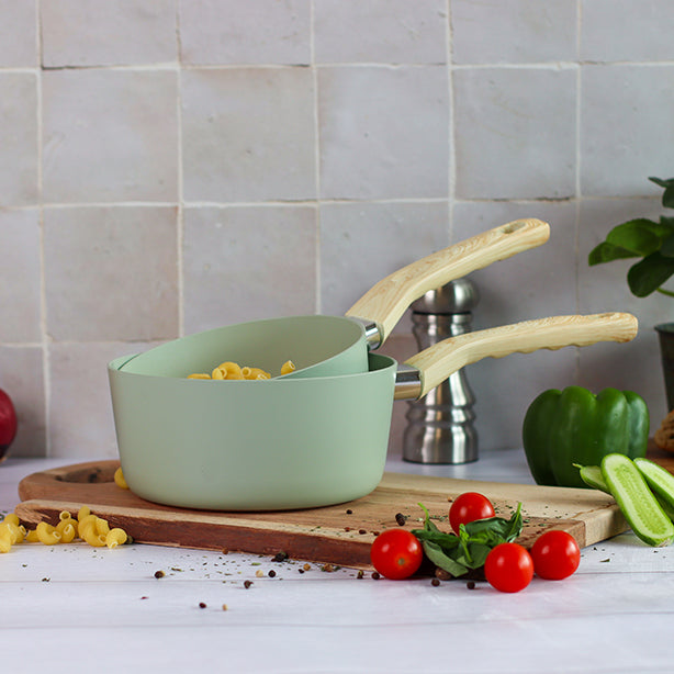 CASSEROLE CELADON 18CM ALUMINIUM RECYCLÉ INDUCTION – Casserole – HygiRéa