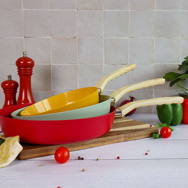 POELE MAGENTA 28CM EN ALUMINIUM RECYCLÉ INDUCTION – Poêle, poêlon et sauteuse – HygiRéa