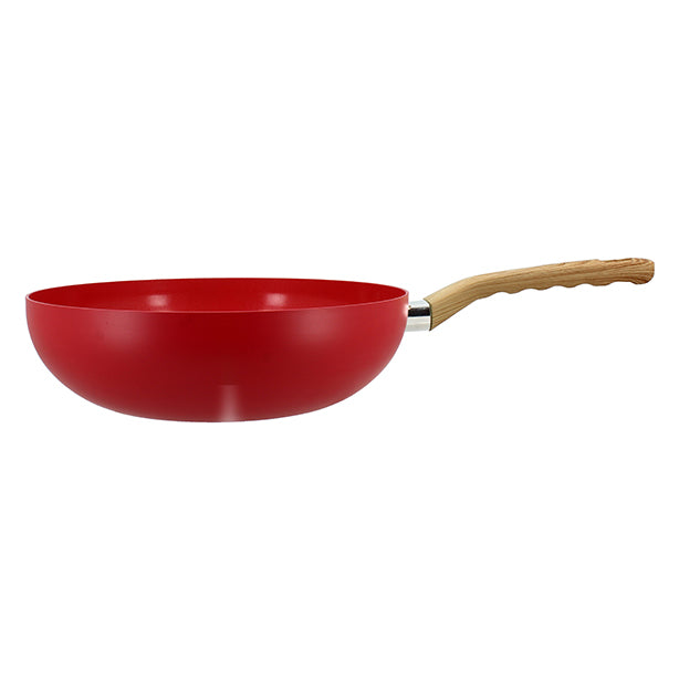 WOK MAGENTA 28CM EN ALUMINIUM RECYCLÉ INDUCTION – Poêle, poêlon et sauteuse – HygiRéa