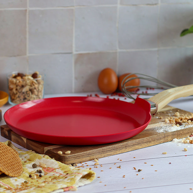 CRÊPIÈRE MAGENTA 26CM ALUMINIUM RECYCLÉ INDUCTION – Crêpière – HygiRéa