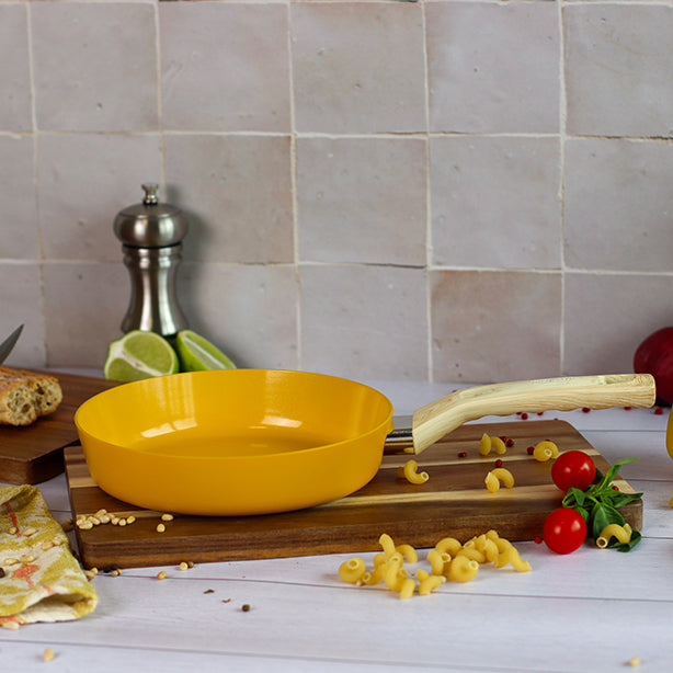 POELE SAFRAN 20CM EN ALUMINIUM RECYCLÉ INDUCTION – Poêle, poêlon et sauteuse – HygiRéa