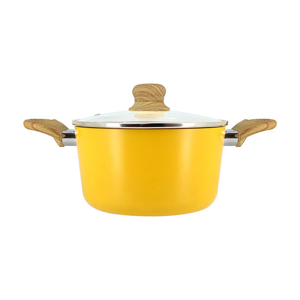 FAITOUT SAFRAN 20CM ALUMINIUM RECYCLÉ COUVERCLE VERRE – Faitout, traiteur et marmite – HygiRéa