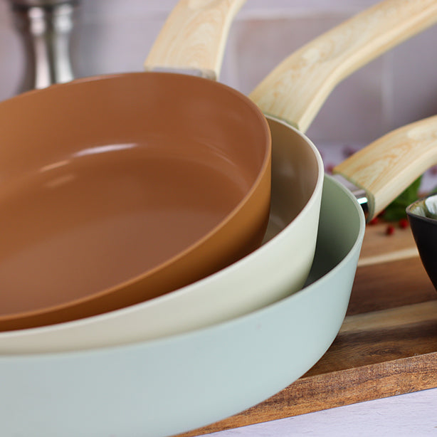 POELE CRÈME 24CM EN ALUMINIUM RECYCLÉ INDUCTION – Poêle, poêlon et sauteuse – HygiRéa