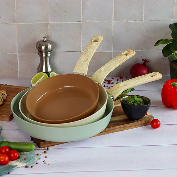 POELE CRÈME 28CM EN ALUMINIUM RECYCLÉ INDUCTION – Poêle, poêlon et sauteuse – HygiRéa