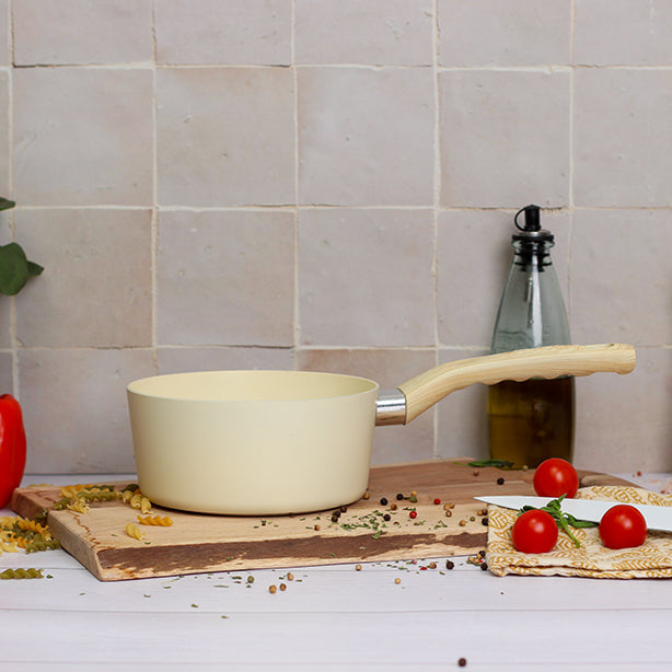 CASSEROLE CRÈME 16CM ALUMINIUM RECYCLÉ INDUCTION – Casserole – HygiRéa