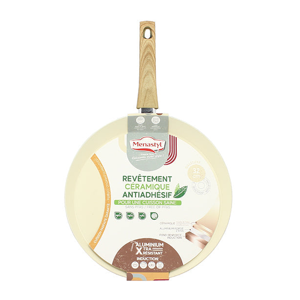 GALÉTIÈRE CRÈME 32CM ALUMINIUM RECYCLÉ INDUCTION – Crêpière – HygiRéa