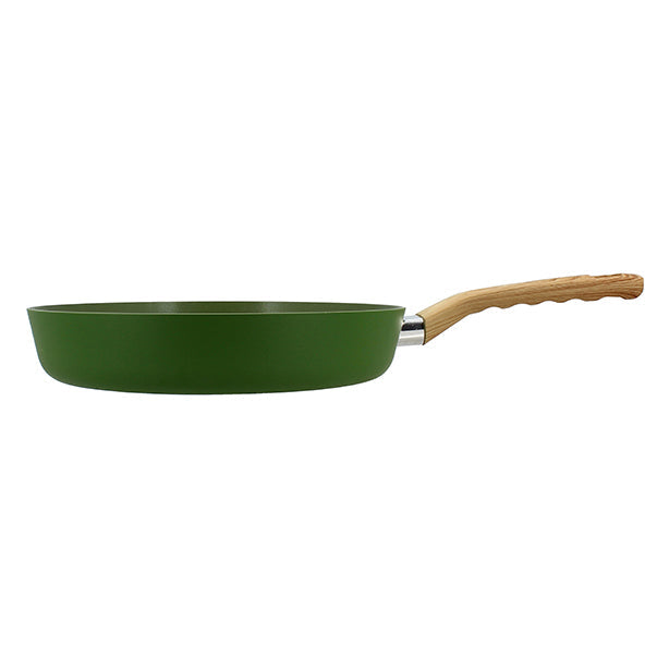 POELE OLIVE 28CM EN ALUMINIUM RECYCLÉ INDUCTION – Poêle, poêlon et sauteuse – HygiRéa