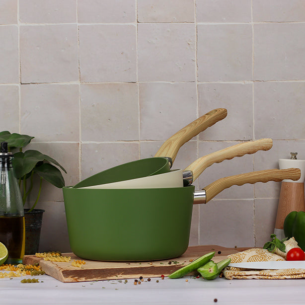 CASSEROLE OLIVE 16CM ALUMINIUM RECYCLÉ INDUCTION – Casserole – HygiRéa