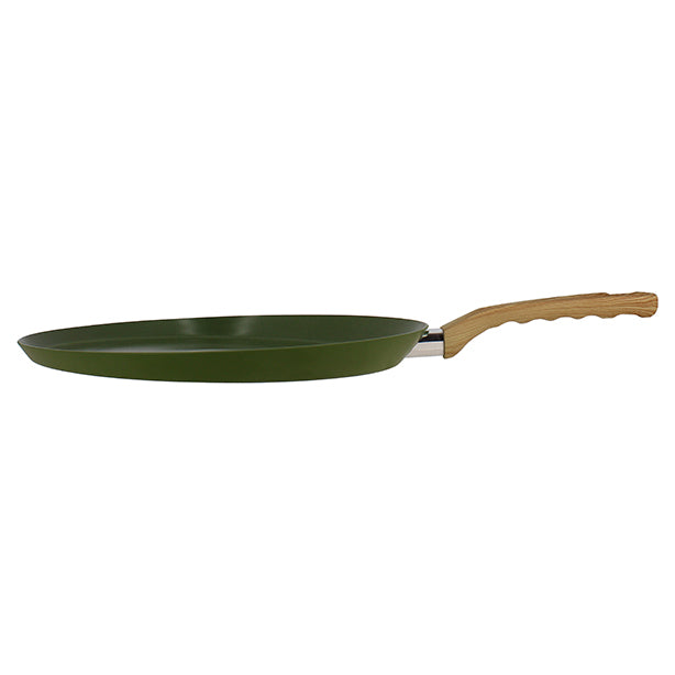 GALÉTIÈRE OLIVE 32CM ALUMINIUM RECYCLÉ INDUCTION – Crêpière – HygiRéa
