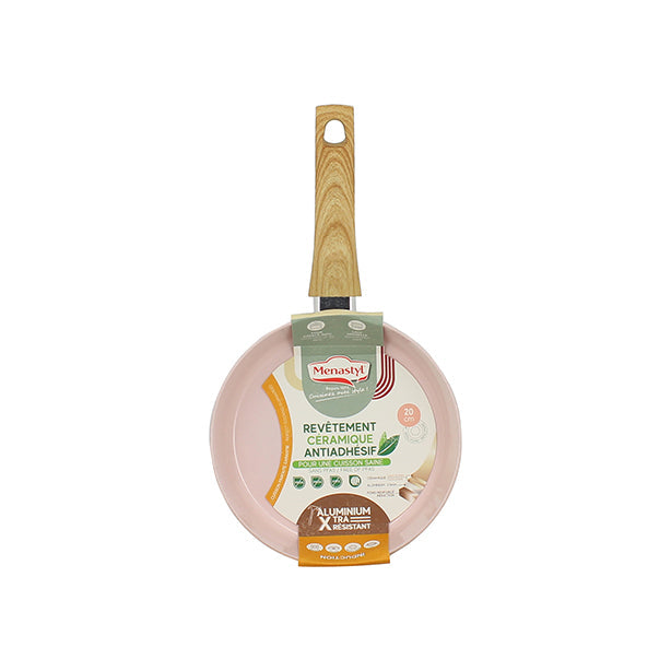 POELE ROSE 20CM EN ALUMINIUM RECYCLÉ INDUCTION – Poêle, poêlon et sauteuse – HygiRéa