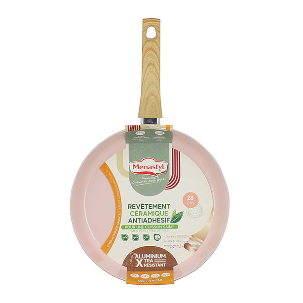 POELE ROSE 28CM EN ALUMINIUM RECYCLÉ INDUCTION – Poêle, poêlon et sauteuse – HygiRéa