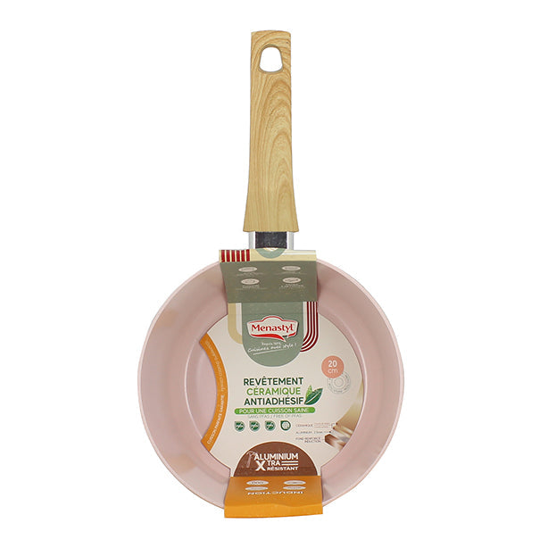 CASSEROLE ROSE 20CM ALUMINIUM RECYCLÉ INDUCTION – Casserole – HygiRéa