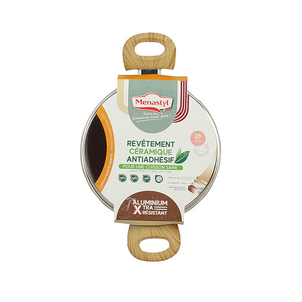 FAITOUT ROSE 20CM ALUMINIUM RECYCLÉ AVEC COUVERCLE EN VERRE – Faitout, traiteur et marmite – HygiRéa