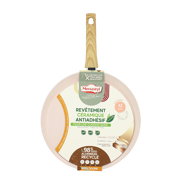 GALÉTIÈRE ROSE 32CM ALUMINIUM RECYCLÉ INDUCTION – Crêpière – HygiRéa