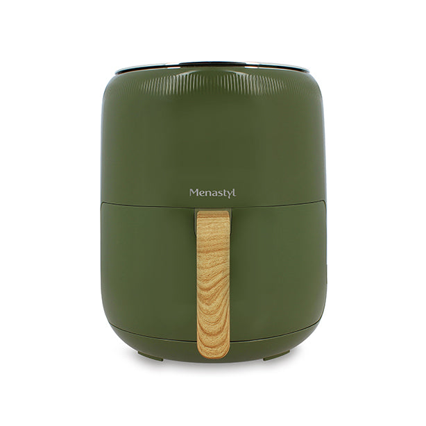 FRITEUSE À AIR CHAUD 4.5L COLORAMA OLIVE AVEC POIGNÉE FINITION BOIS – Autocuiseur – HygiRéa