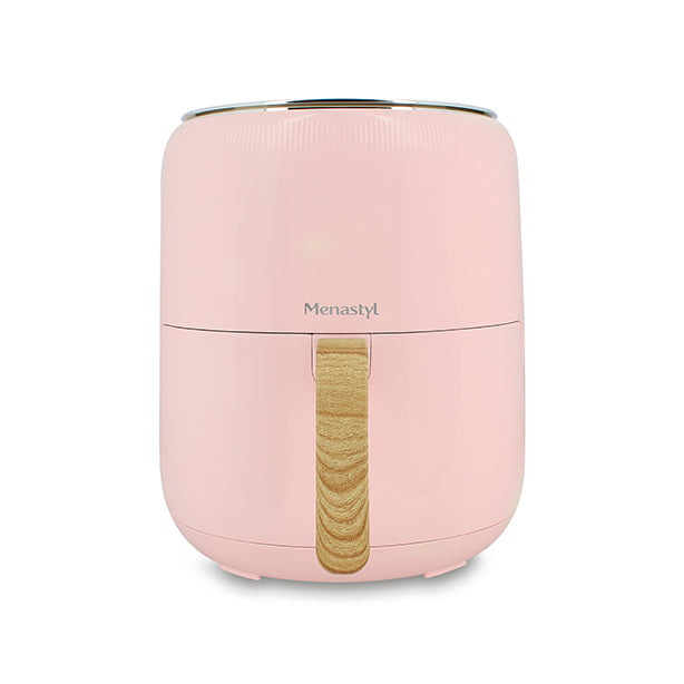 FRITEUSE À AIR CHAUD 4.5L COLORAMA ROSE AVEC POIGNÉE FINITION BOIS – Autocuiseur – HygiRéa